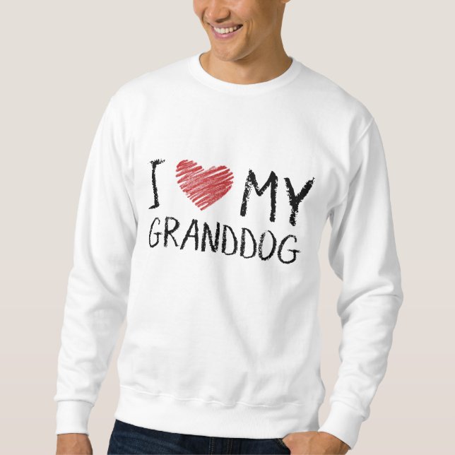 Sudadera Amo mi Granddog (Anverso)