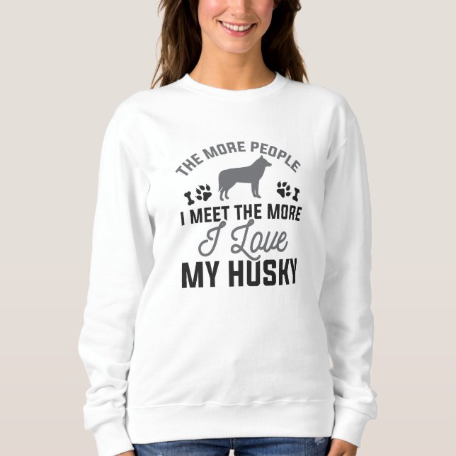 Sudadera Amo Mi Husky (Anverso)