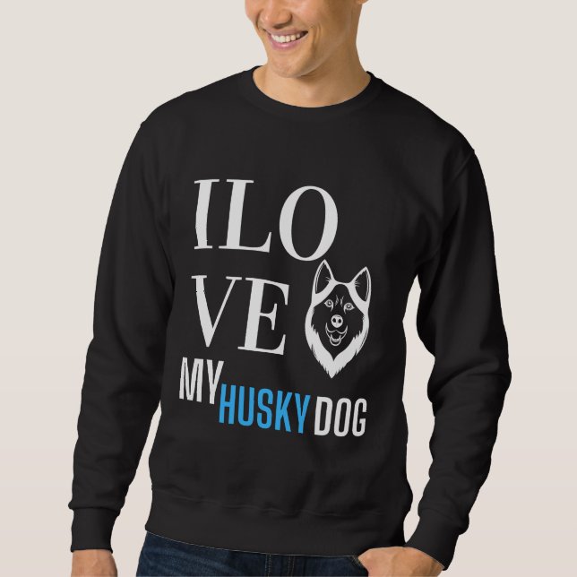 Sudadera Amo Mi Husky (Anverso)