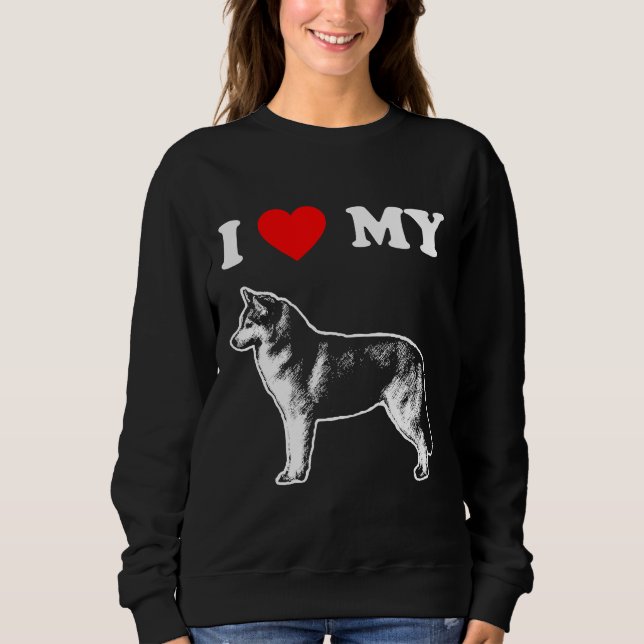 Sudadera Amo Mi Husky (Anverso)