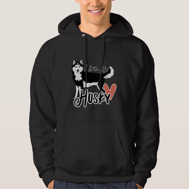 Sudadera Amo Mi Husky (Anverso)