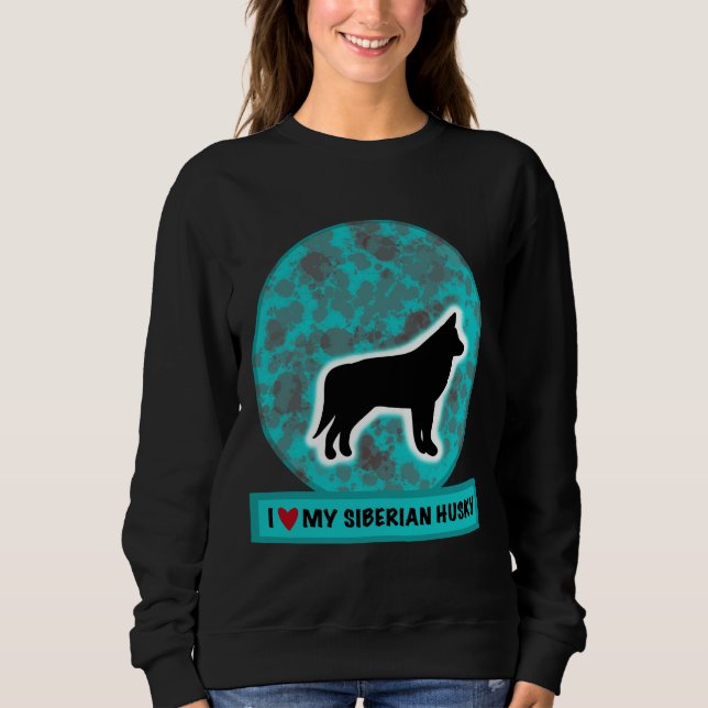 Sudadera Amo Mi Husky Siberiano (Anverso)