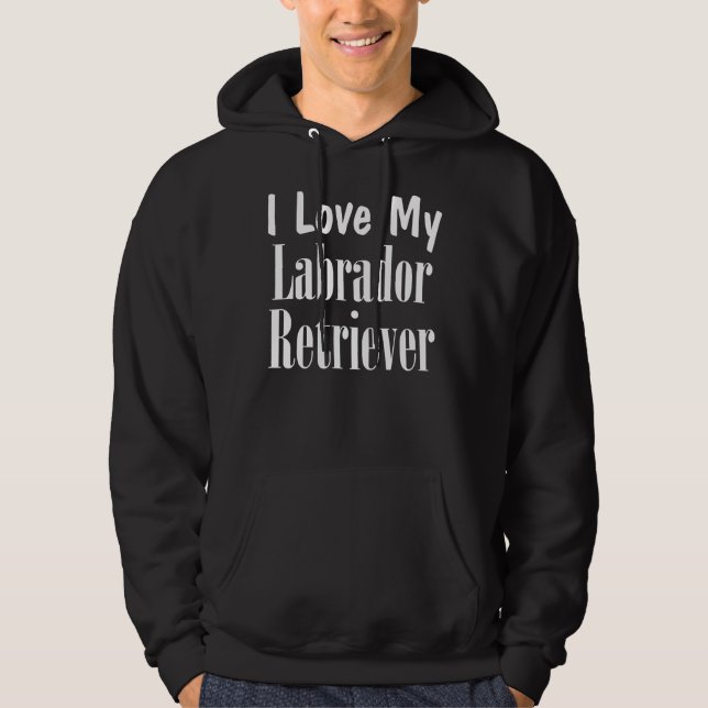 Sudadera Amo Mi Labrador Recuperador 215 (Anverso)