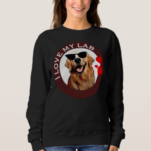 Sudadera Amo Mi Labrador Recuperador Brown