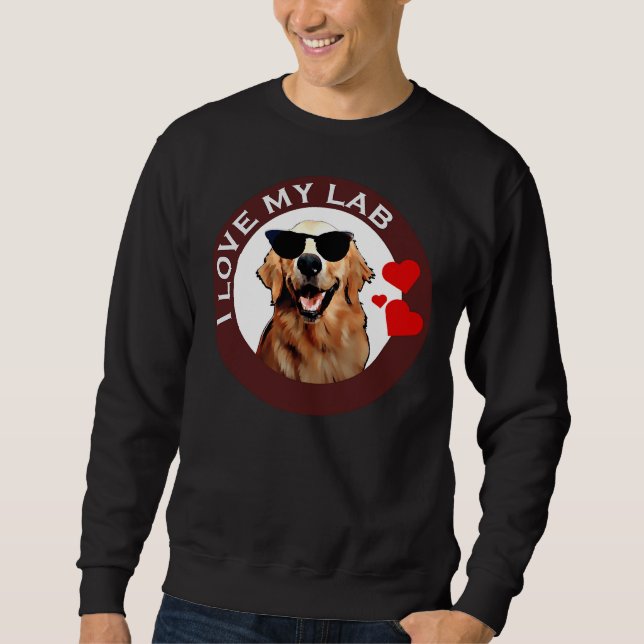 Sudadera Amo Mi Labrador Recuperador Brown (Anverso)