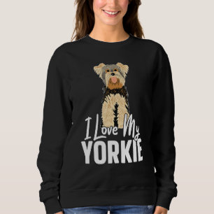 Sudadera Amo Mi Perro Terrier Yorkie Yorkshire Perro Perro