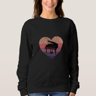 Sudadera Amo mi piano de cola