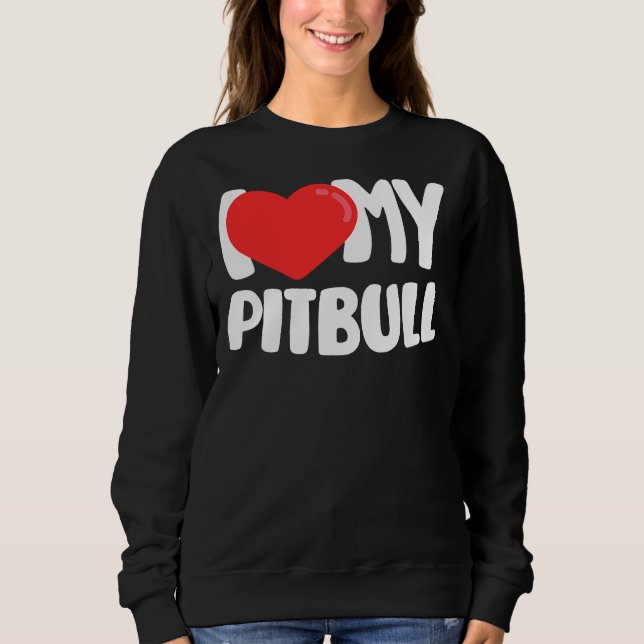 Sudadera Amo Mi Pitbull (Anverso)