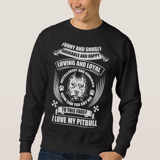 Sudadera Amo Mi Pitbull 155 (Anverso)