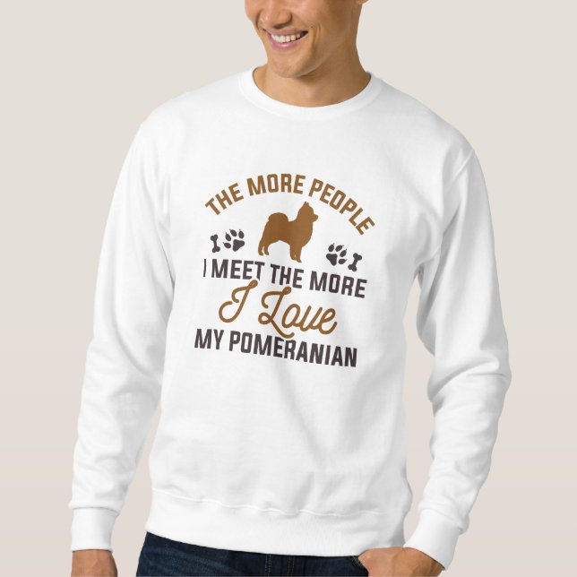 Sudadera Amo Mi Pomerania (Anverso)