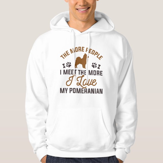 Sudadera Amo Mi Pomerania (Anverso)