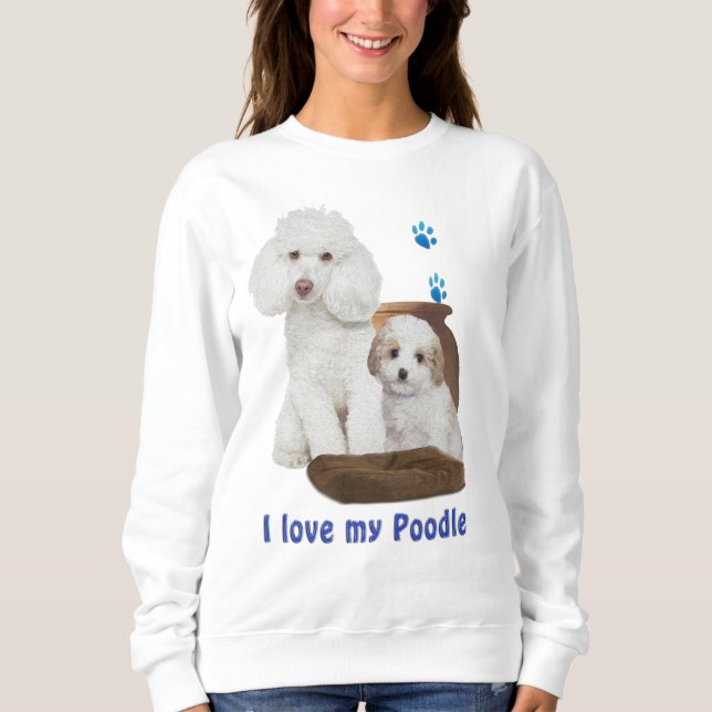 Sudadera Amo mi Poodle (Anverso)