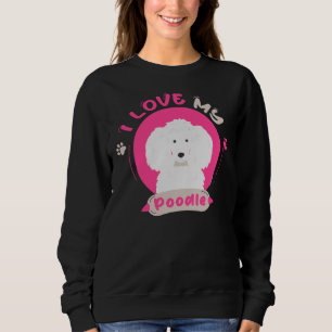 Sudadera Amo Mi Poodle Unisex Poodle Gigante Dueño De Poodl