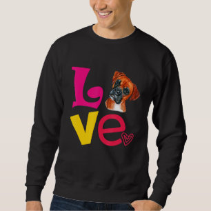 Sudadera Amo Mi Raza De Perro Boxer