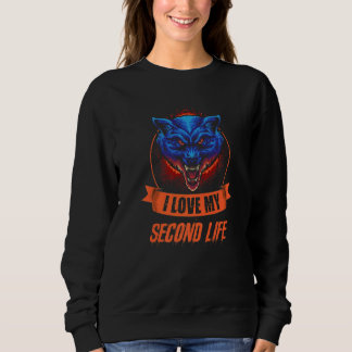Sudadera Amo Mi Segunda Vida Para Los Fans De Los Lobos