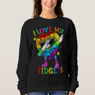 Sudadera Amo mis juguetes antiestrés corazón juguete anties