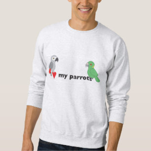Sudadera Amo mis loros
