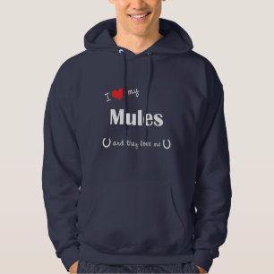 Sudadera Amo mis mulas (las mulas múltiples)