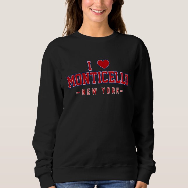 Sudadera Amo Monticello Nueva York (Anverso)