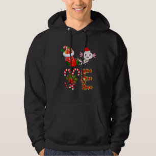 Sudadera Amo Navidades Axolotl Luces Led Santa Hat Chris