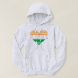 Sudadera Amo Níger, corazón nigerino
