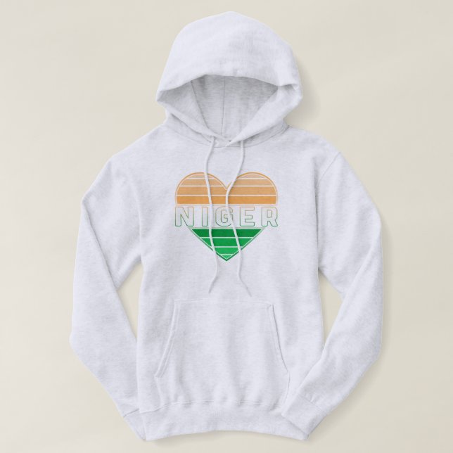 Sudadera Amo Níger, corazón nigerino (Diseño del anverso)