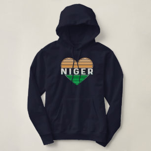 Sudadera Amo Níger, corazón nigerino