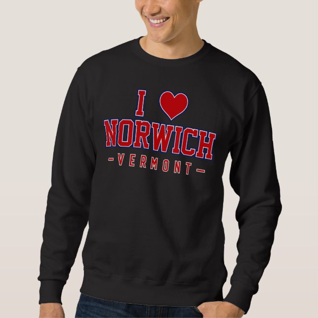 Sudadera Amo Norwich Vermont (Anverso)