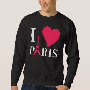 Sudadera Amo París Francia Torre Eiffel Amor Romance