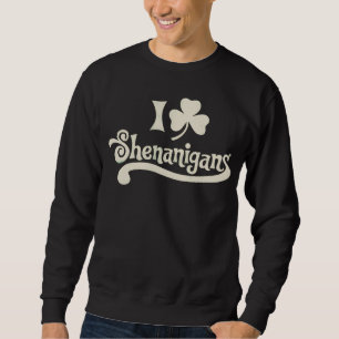 Sudadera Amo Shenanigans Trébol de Cuatro Hojas San Patrici