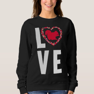 Sudadera Amo Squirrel Bosque Animal Rodent Fans Mascota Aco