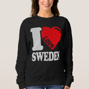 Sudadera Amo Suecia Patria Bandera Sueca Suecia 1