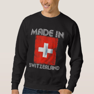 Sudadera Amo Suiza Es En Mi Nación De Bandera Suiza Dna