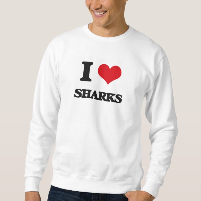 Sudadera Amo tiburones (Anverso)