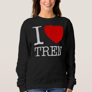 Sudadera Amo Tren Vintage I Heart Tren