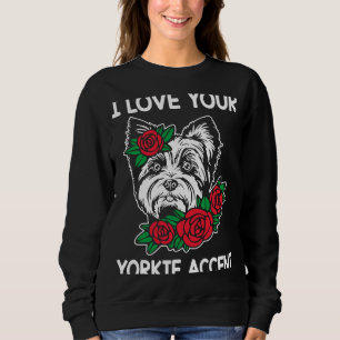 Sudadera Amo tu Yorkie Accent Yorkshire Terrier Dog Br