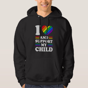 Sudadera Amo Y Apoyo A Mi Hijo El Arcoiris Lesbiano Gay