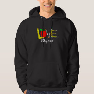 Sudadera Amor 8° grado Apple de vuelta a la escuela
