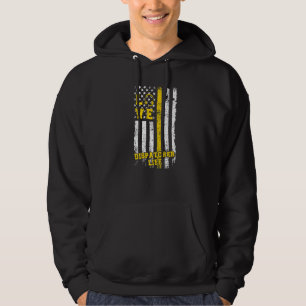 Sudadera Amor 911 Despachador Vida Bandera Americana 911 De