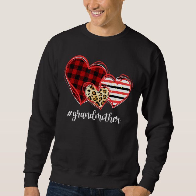 Sudadera Amor Abuela Corazón Búfalo Envuelto Leopardo Chris (Anverso)