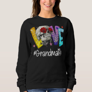 Sudadera Amor Abuela Vida Floral Memaw Skull Rosa Feliz Mo