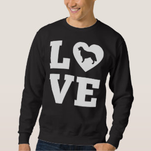 Sudadera Amor al corazón de Golden Retriever