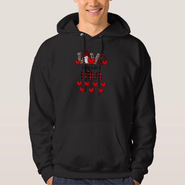 Sudadera Amor Al Ser Llamado Lala Gnome Leopard Plaid Chris (Anverso)