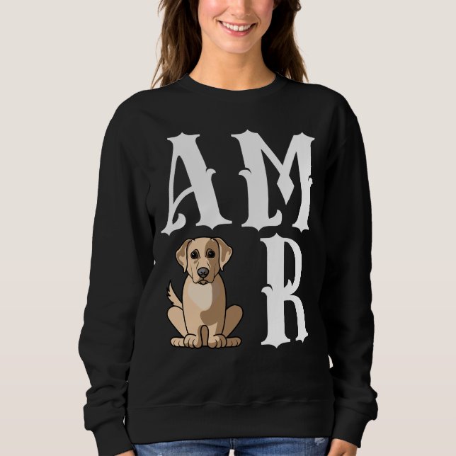 Sudadera Amor Amor Amor Labrador Recuperador Perro Mamá (Anverso)