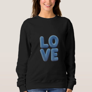 Sudadera Amor Azul Esponjoso Nubes de Abrazos en Azul Sensa