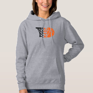 Sudadera Amor Baloncesto y baloncesto naranja