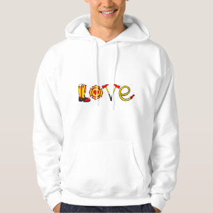 Sudadera Amor Bombero Bombero Fuego Rescate Camión de Bombe