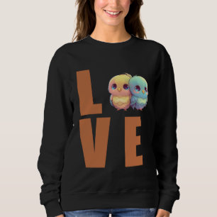Sudadera Amor Budgie Mamá Budgerígar Perico Pájaro  1