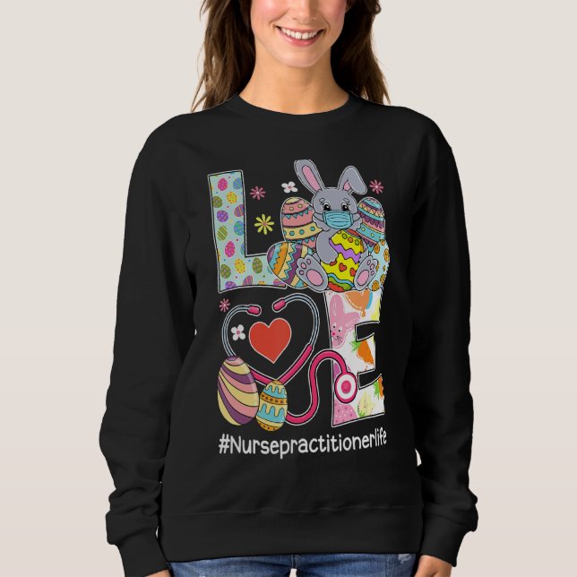 Sudadera Amor Bunnies Stethoscope Enfermeras Practicantes V (Anverso)