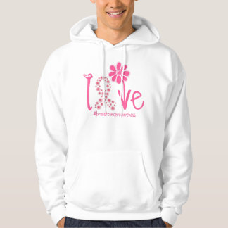 Sudadera AMOR Cáncer de Mama De Cinta Rosa De Girasol Awa